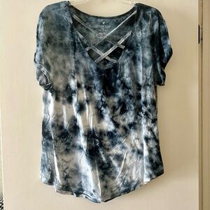 Blue Tie-Dye Women's Top